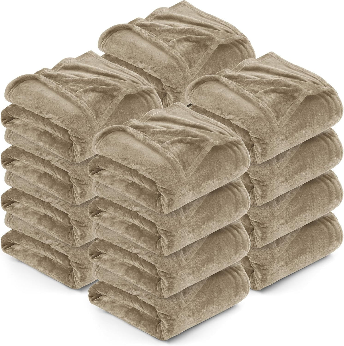 Bedding Fleece Blanket Queen Size Grey (90x90 Inches) Ultra Soft Warm Lightweight Microfiber Breathable Anti-Static Cozy Bed Blanket, All-Season Home Decor Gift for Men & Women